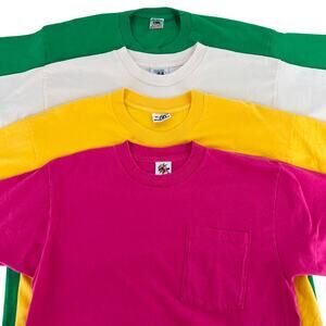 90s Blank solid tshirts 1990s vintage bundle of 4